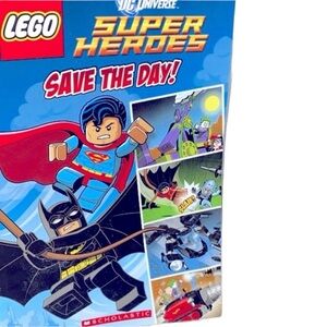 Lego superhero’s save the day small paperback book